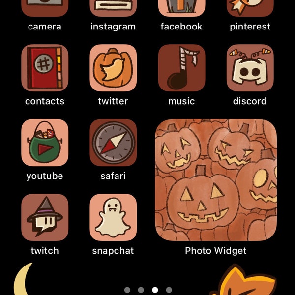 Halloween/Fall Themed iOS 14 Icon Pack