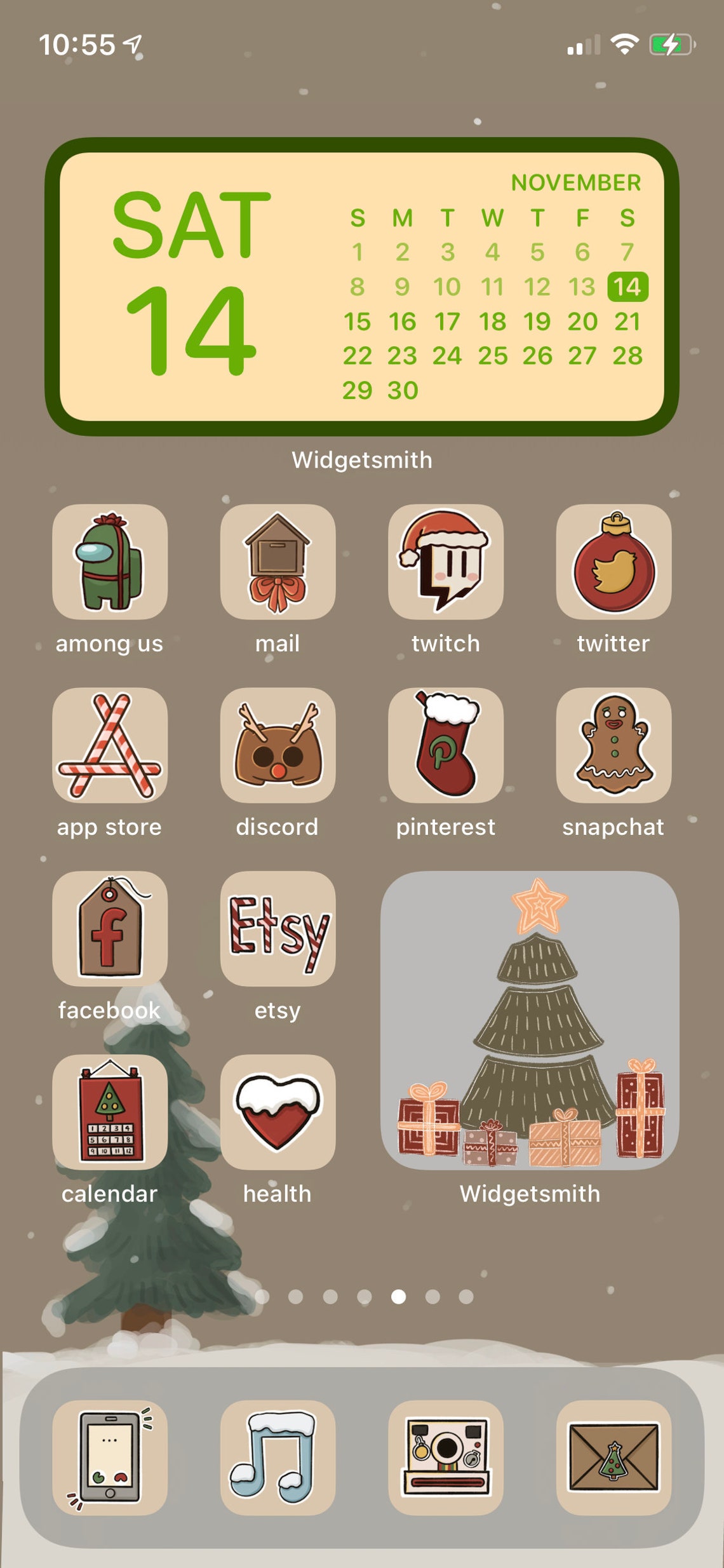 Christmas Ios 14 Icon Pack Etsy