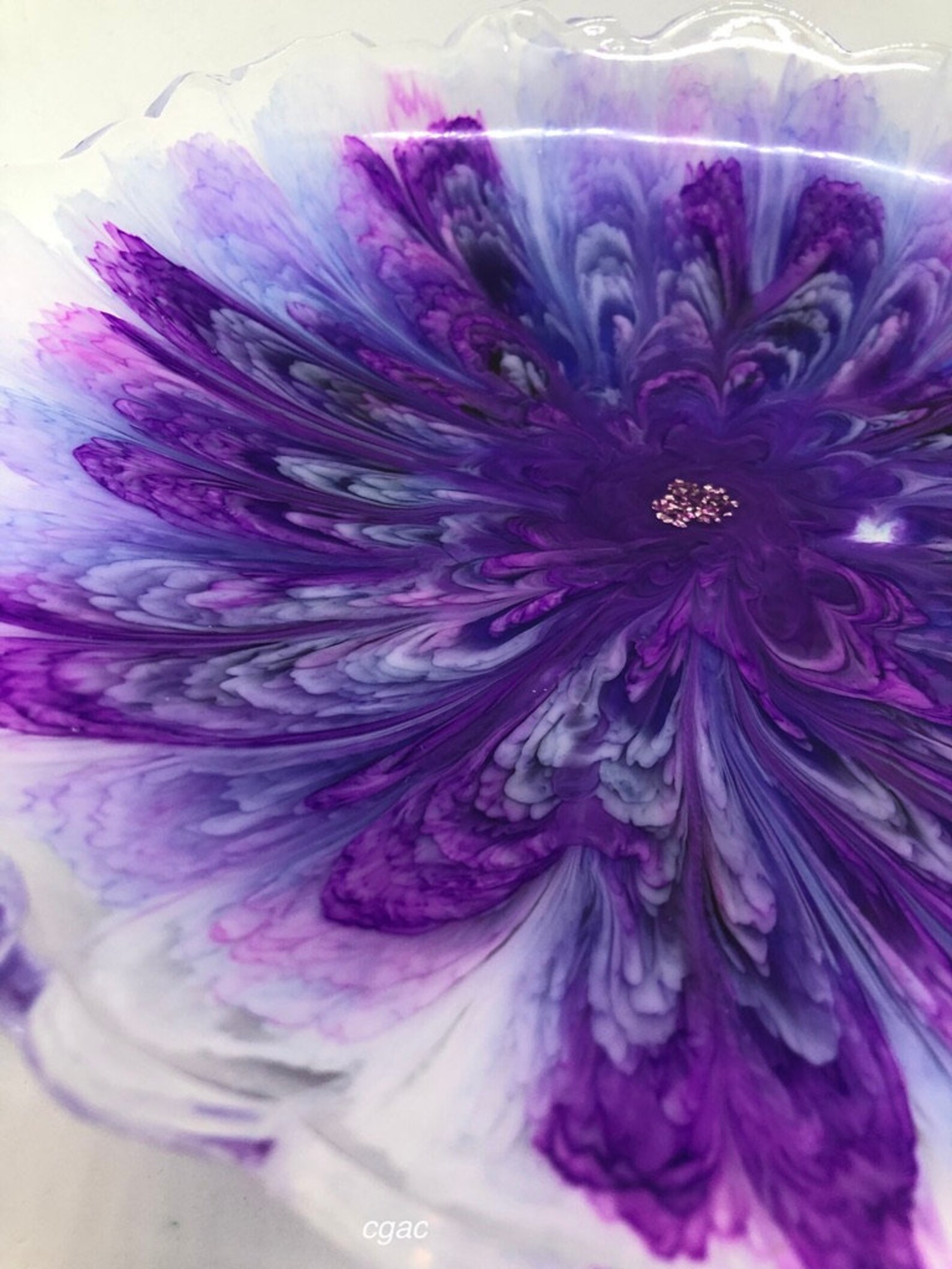 Epoxy Resin BowlResin 3D Flower BowlTable CenterpieceResin Etsy