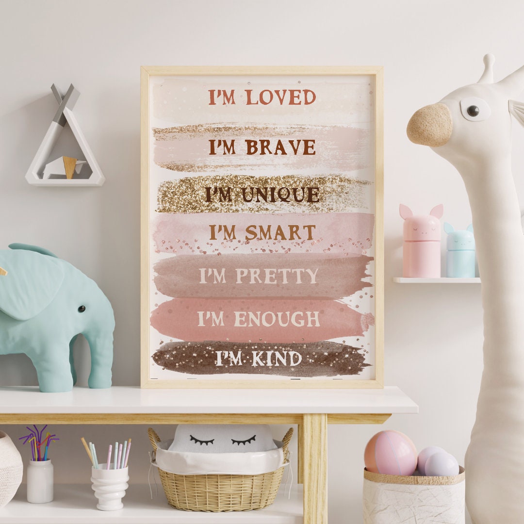 Motivational Wall Art Print , Printable Teen Girl Room Decor, Pink ...