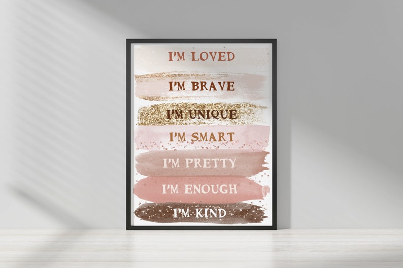 Motivational Wall Art Teen Girl Room Decor Teen Girl Gifts Etsy