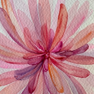 Aquarelles originales peintes à la main (pas une impression), carte de voeux de joyeux anniversaire, anniversaire, carte de mariage 5 x 7 pouces