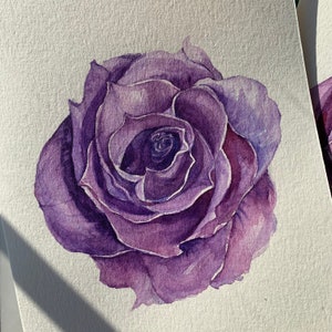 5”x7” Original Watercolor Hand Painted Cards (not print)Happy birthday greeting Card, Anniversary, wedding Card