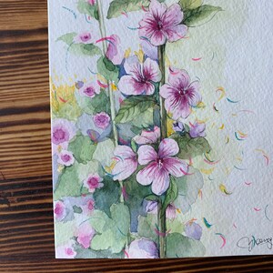 Biglietti d'auguri originali dipinti a mano con acquerelli da 5"x7" (non una stampa). Biglietti per matrimonio, compleanno, congratulazioni, auguri, anniversario, pensando a te.