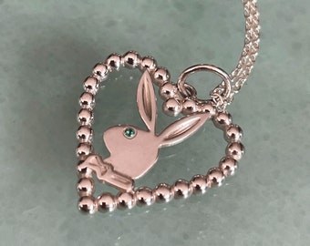 Playboy heart necklace Clearance