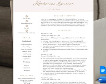 Plantilla de currículum para secretaria o asistente ejecutiva (Canva, Word, Google Docs)