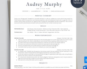 Modèle de CV technique : moderne, minimaliste, compatible ATS (Google Docs, Word, Canva)