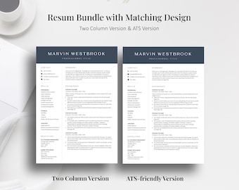 Executive Resume Template: ATS, Standard Versions, Modern C-Level Design for Word, Google Docs