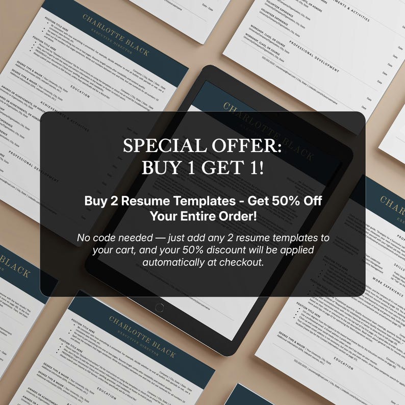 Executive Resume Template: ATS-Friendly Modern CEO Design for Word, Google Docs image 11