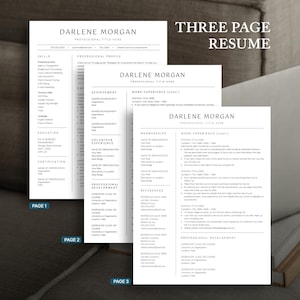 Nowoczesny szablon CV dla kadry kierowniczej: minimalistyczny design (Canva, Word, Dokumenty Google) zdjęcie 5