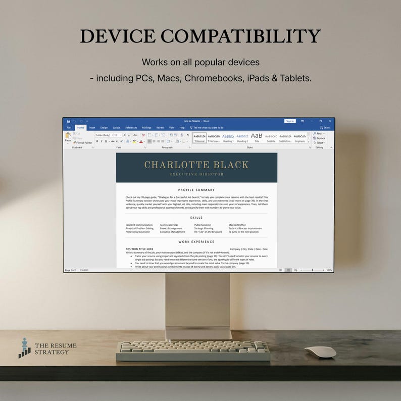 Executive Resume Template: ATS-Friendly Modern CEO Design for Word, Google Docs image 8