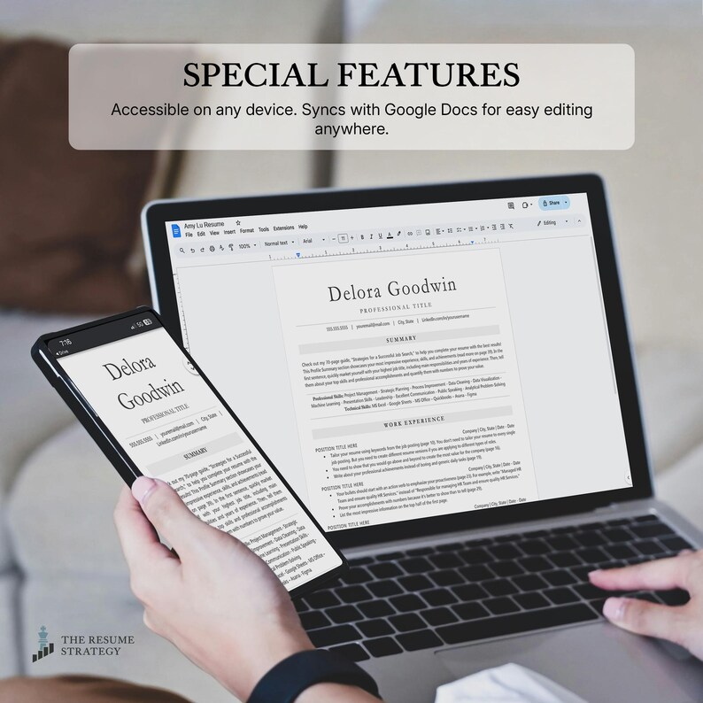 Plantilla de CV ATS: CV moderno y minimalista (Word y Google Docs) imagen 9