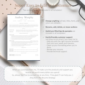 Resume for Developer, ATS Friendly Tech Resume Template Tech, IT, Computer Science Resume for Google Docs & Word, Modern, Minimalist Resume image 8