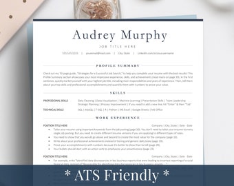 CV pour développeur, ATS Friendly Tech Resume Template Tech, IT, Computer Science CV for Google Docs & Word, Modern, Minimalist CV