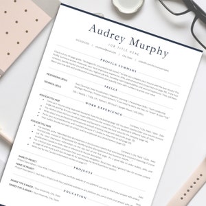 Resume for Developer, ATS Friendly Tech Resume Template Tech, IT, Computer Science Resume for Google Docs & Word, Modern, Minimalist Resume image 9