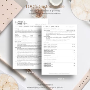 Minimalist ATS Friendly Resume Template for Google Docs & Word Clean Modern ATS Resume for HR Manager, Recruiter Resume, Simple Resume image 5