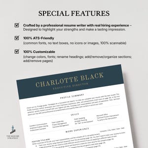 Executive Resume Template: ATS-Friendly Modern CEO Design for Word, Google Docs image 2