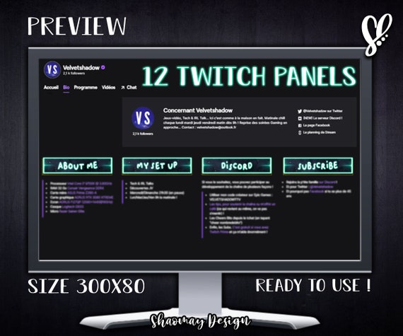 Twitch Panels 
