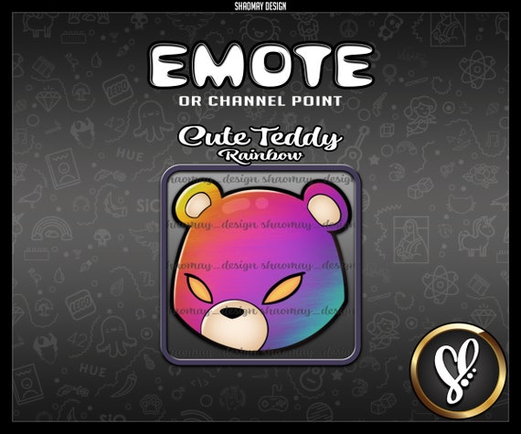 Rainbow Emote Cute Twitch Emote Design Channel Points Twitch Discord Youtube
