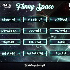 Twitch Panels &quot;Funny Space&quot;