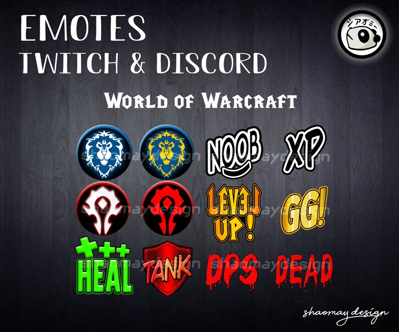 Emotes World of Warcraft Twitch Discord | Etsy