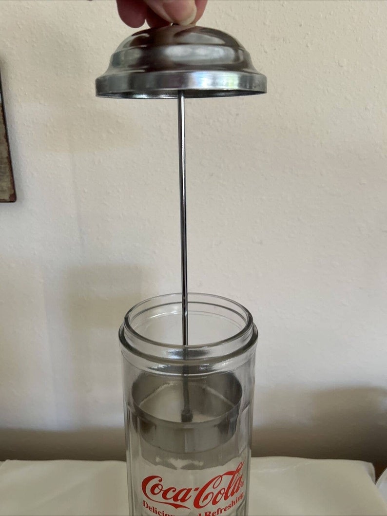 Cocacola Glass Straw Dispenser 1992 Coke Vintage Dinerstyle Etsy