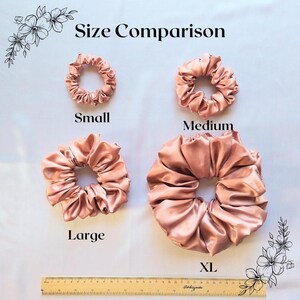 Satin Scrunchies in 56 Colours and 4 Sizes - Handmade Hair Accessories image 10