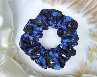 Black Celestial Scrunchie: Large Hair Tie