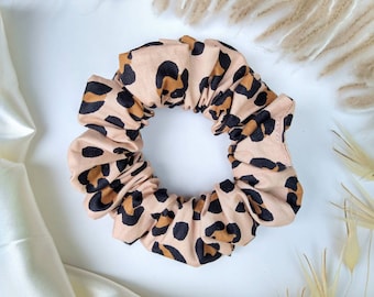 Jaguar Print Scrunchie: Animal Print Hair Accessory