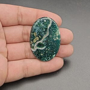 Natural Ocean Jasper Gemstone, Chakra Stones, Cellular Jasper, Ocean Jasper Cabochon, Orbicular Jasper, Wholesale Lot, Jewelry Making Stone