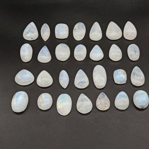 June Birthstone Rainbow Moonstone Cabochon Gemstone Beautiful Fireplay Rainbow Moonstone Gemstone Natural Rainbow Moonstone Mix Shape Lot