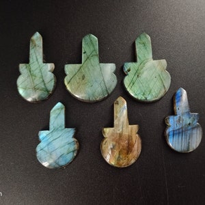 Excellent!!! AAA+ One Quality Multi Labradorite Gemstone, Guitar For Making Jewelry, Guitar Shape Cabochon, Carving Labradorite Stone