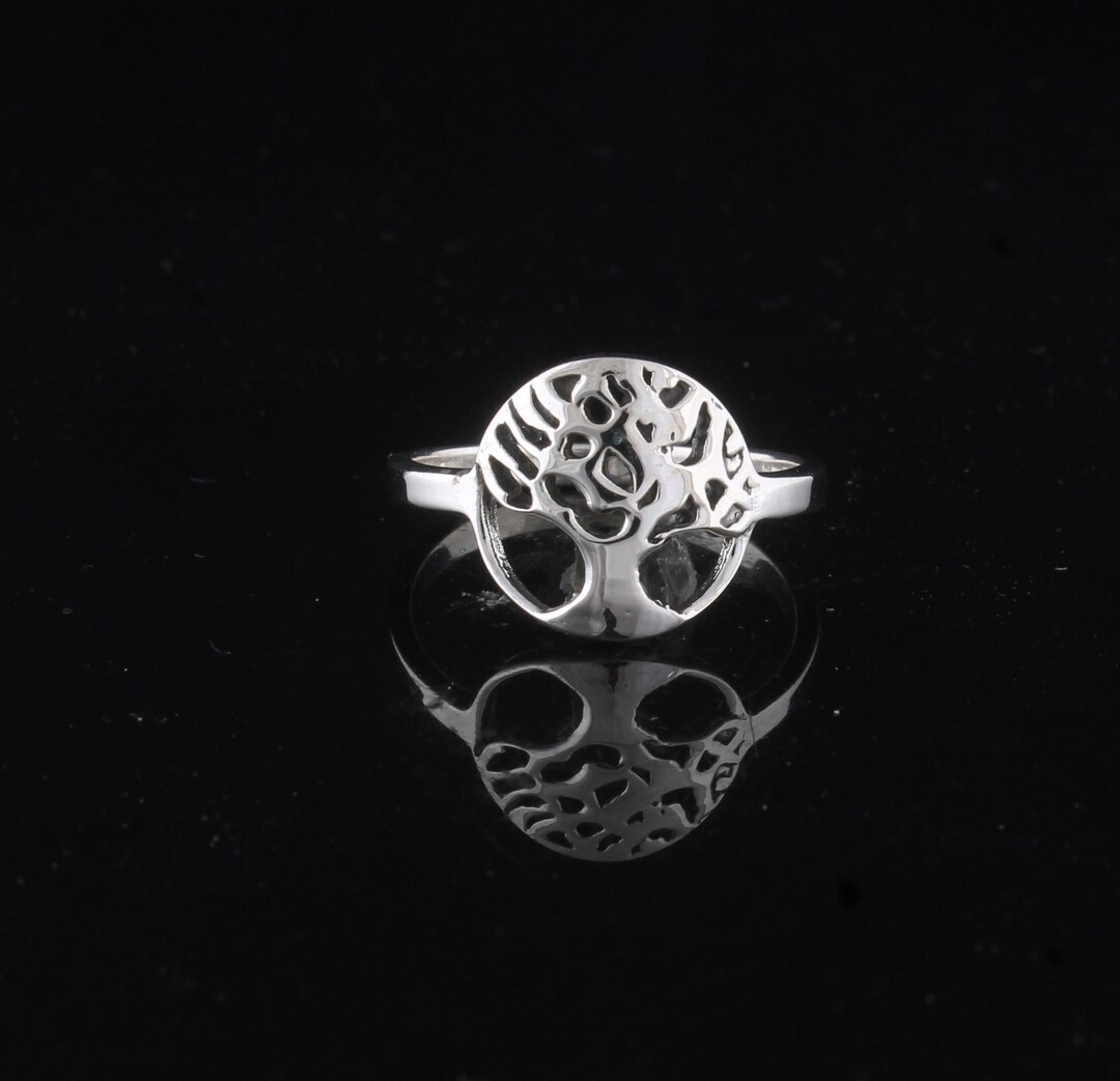 925 Sterling Silver Tree of Life Ring – Nature Inspired Minimalist ...