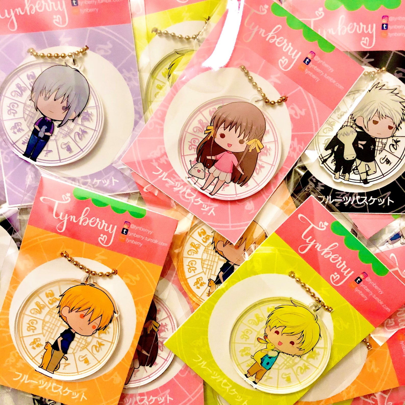 Fruits Basket Acrylic Charm | Etsy