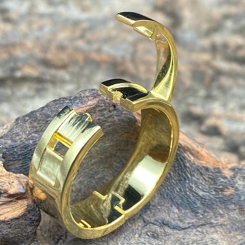 Hinged Ring for Large Knuckles Men's Band Personalized Etsy