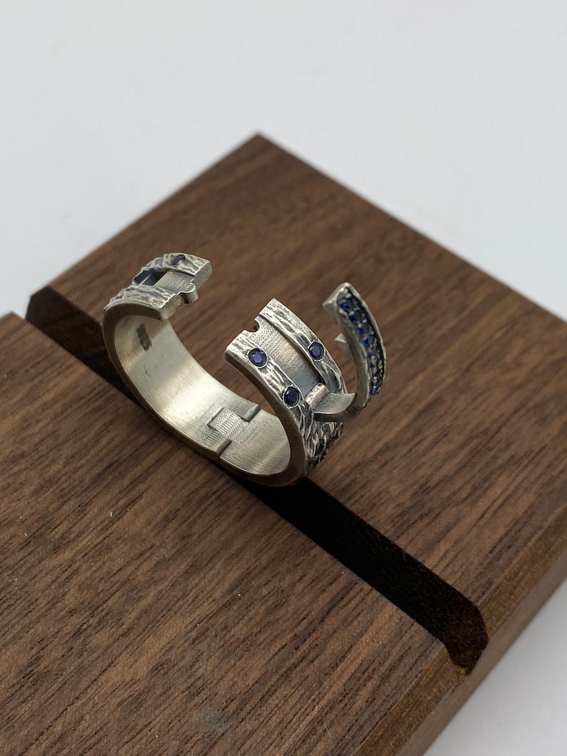 Men's Ring Hinged Ring for Large Knuckles Men's Band Etsy