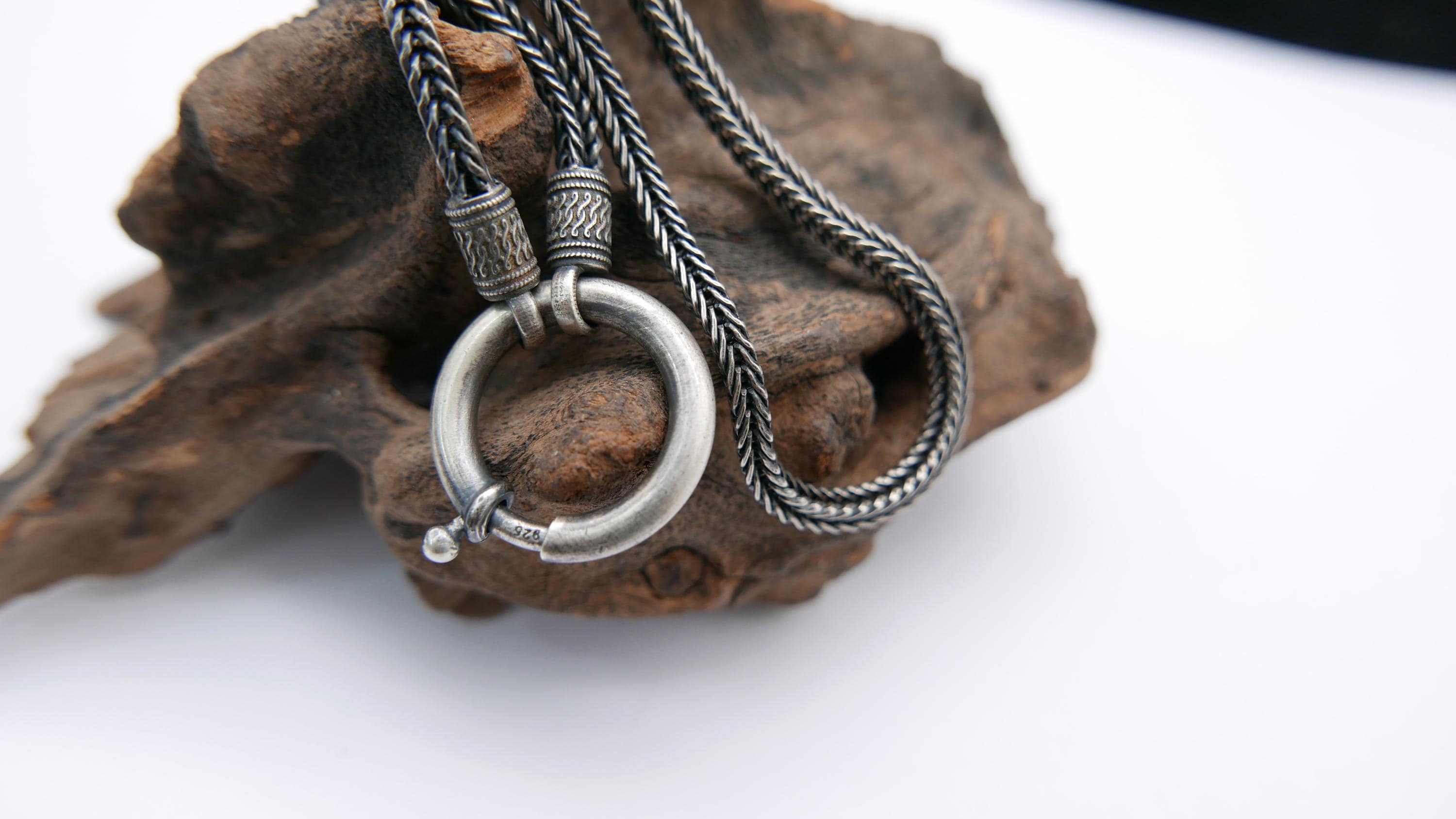 ★FLARE UP★ Braided Handmade Necklace FL730Gray Braided Handmade Necklace (FL-730_Gray) - FLAREUP | 60