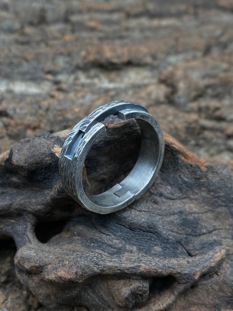 Hinged Ring for Large Knuckles Men's Band Personalized Etsy