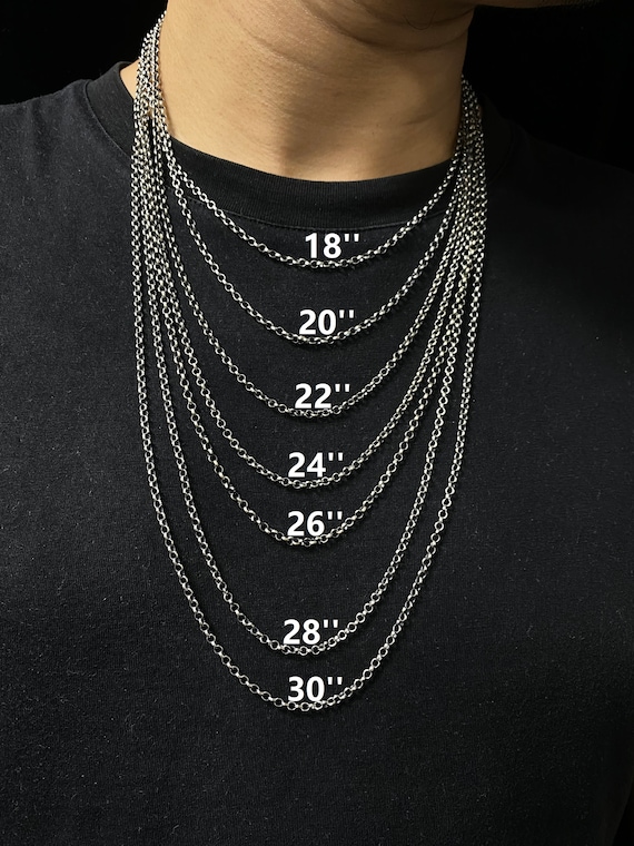 Mens Silver Chain Heavy Chain Box Chain Silver Necklace &bracelet