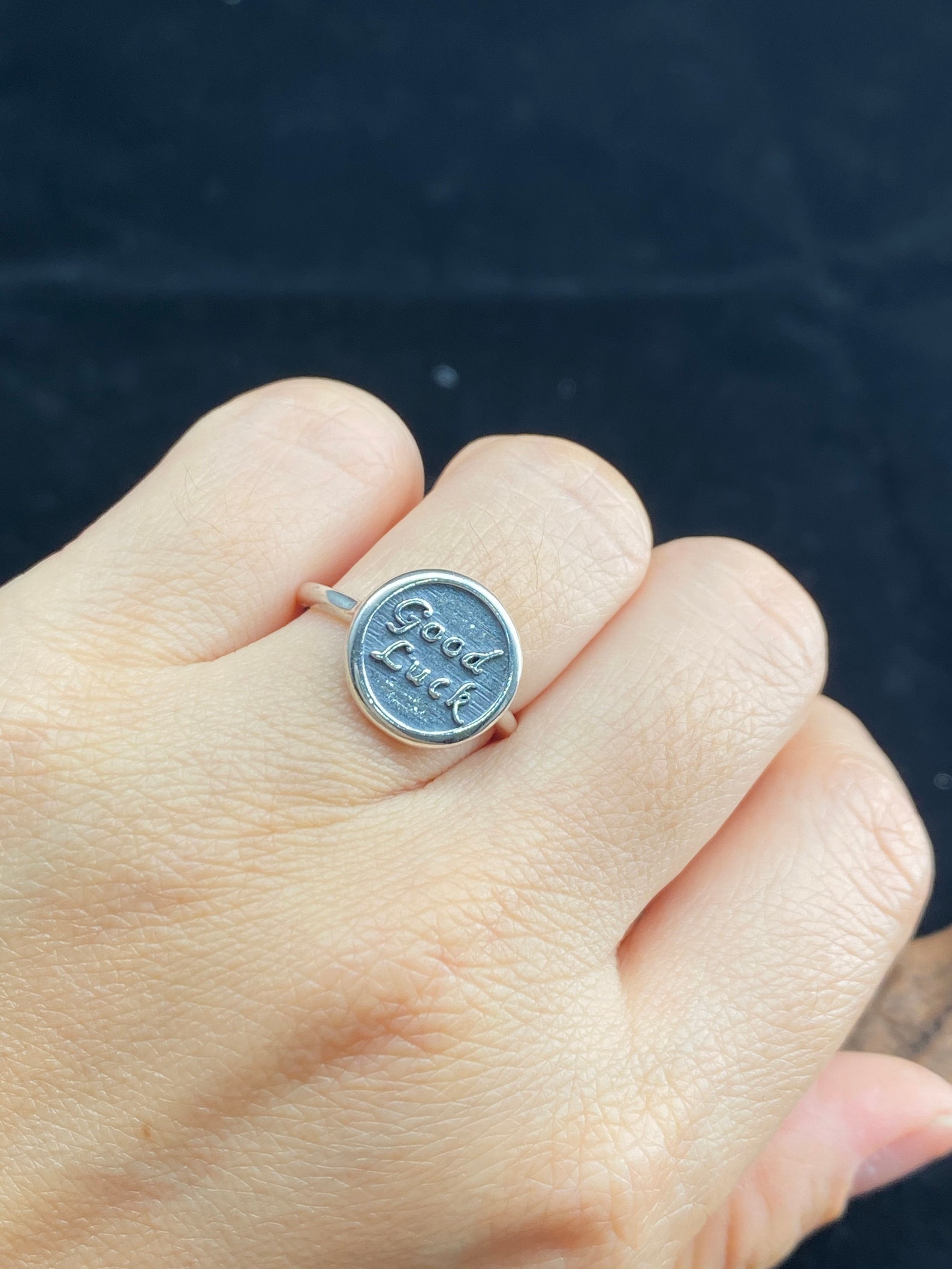 Good Luck Ring Adjustable Ring Etsy