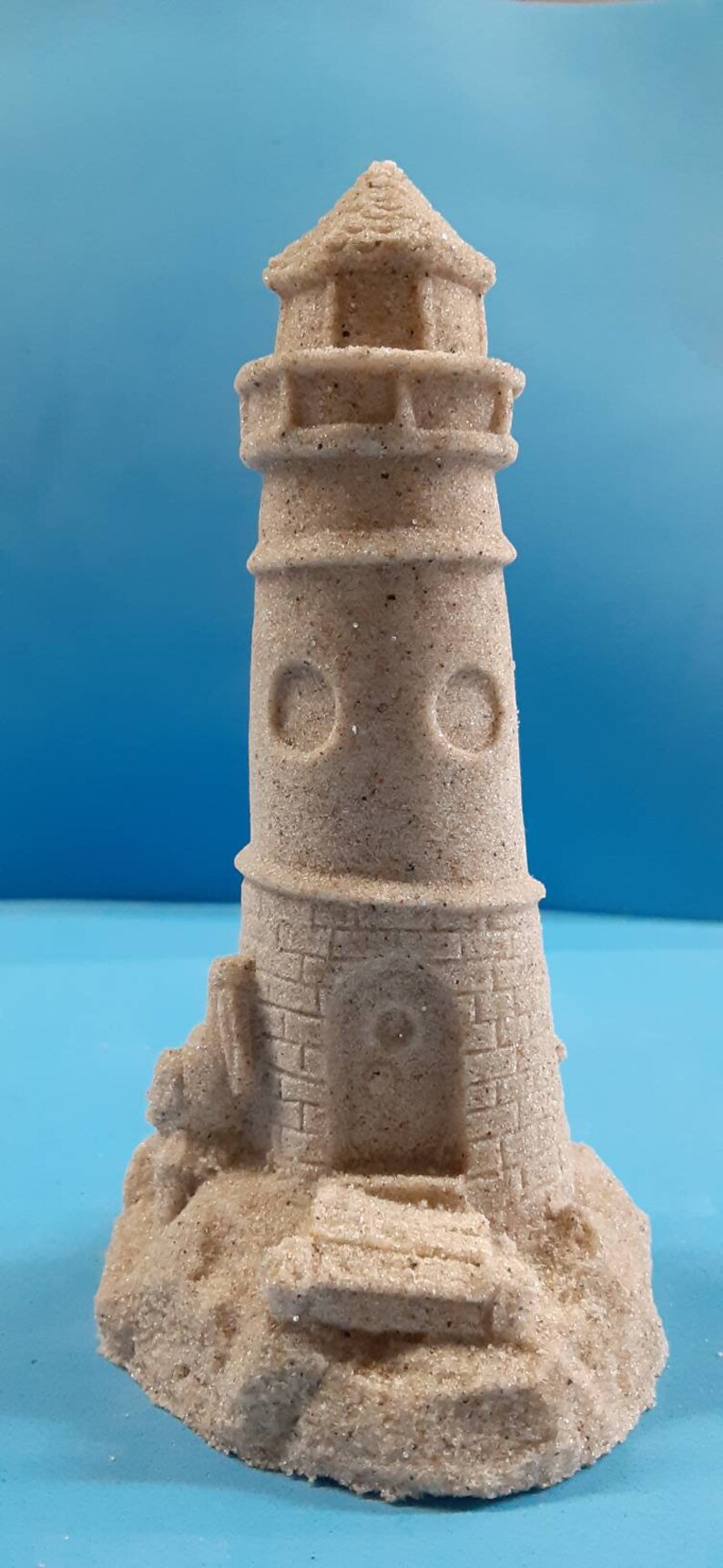 Lighthouse sand sculpture