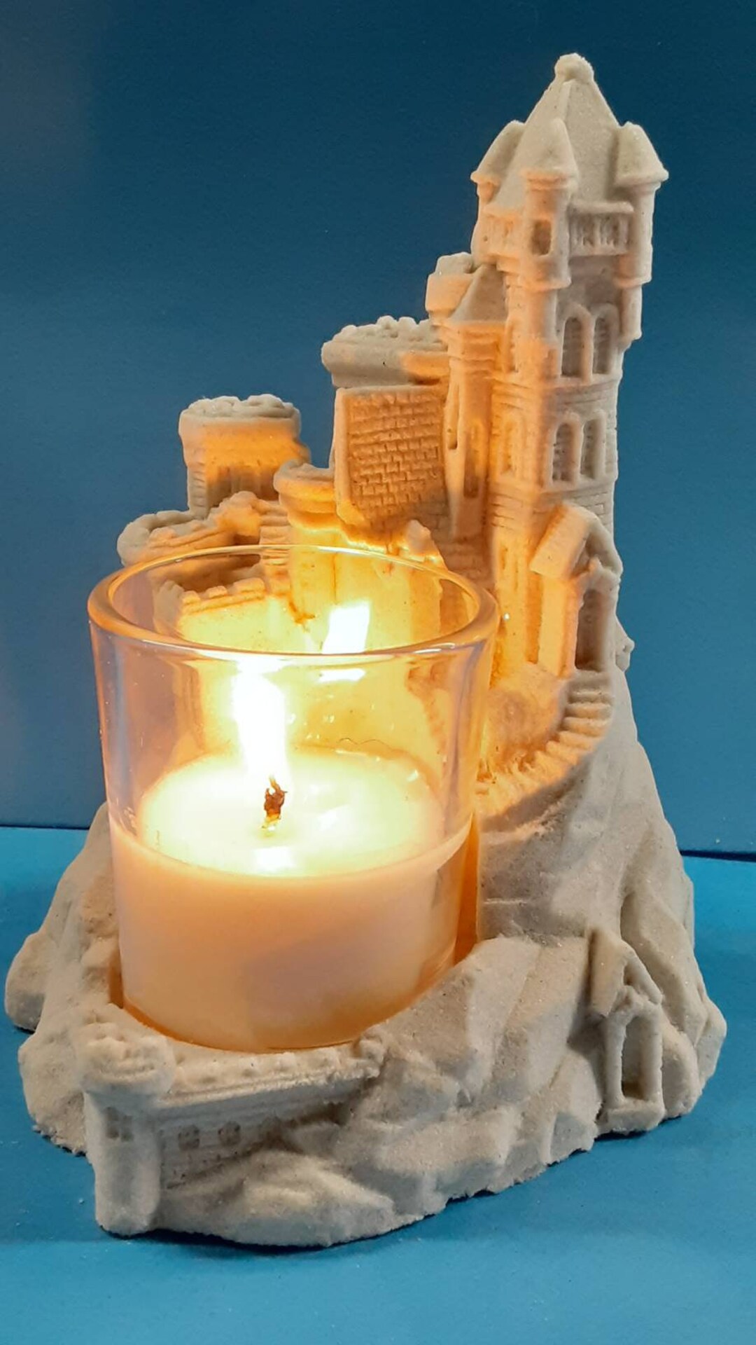 Votive Candle Sandcastle Holder Etsy