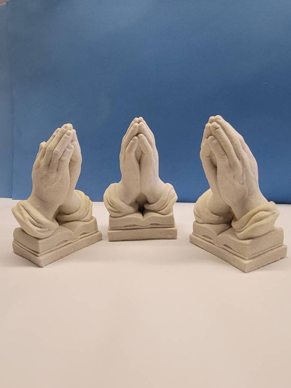 Praying Hands Sand Figurines Religious Hand Statue Etsy