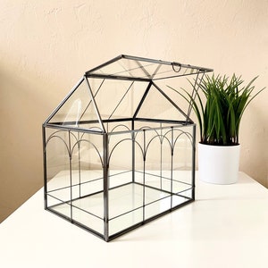 Large Closed terrarium | Glass terrarium house | Mini greenhouse
