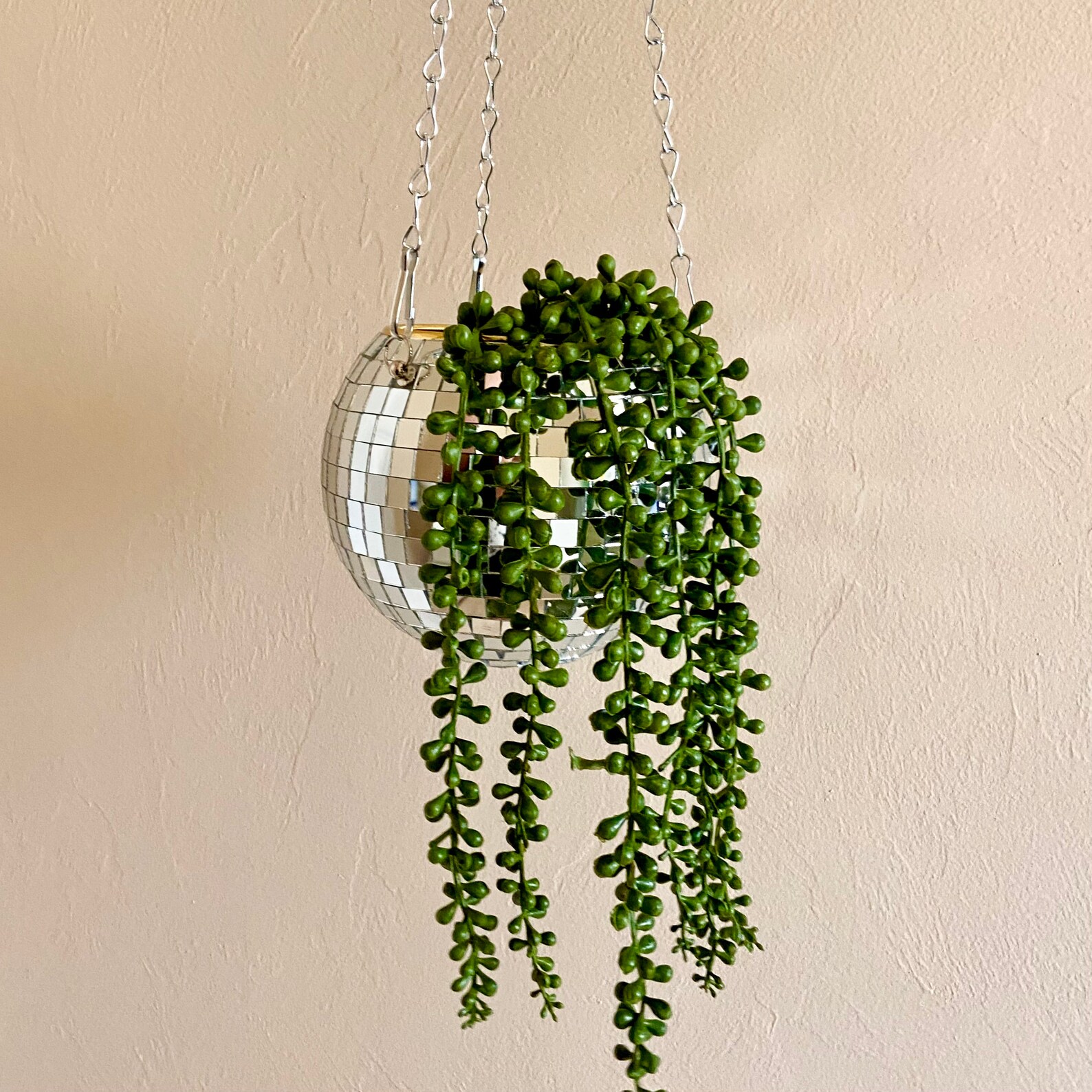 Hanging Disco Ball Planter Mini Disco Ball Plant Pot Etsy