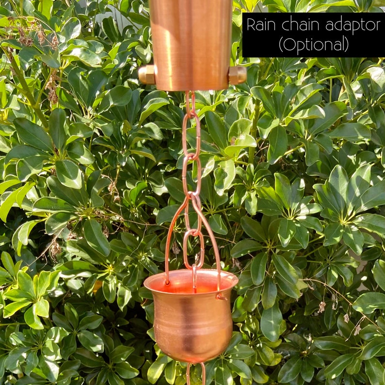 Pure Copper Rain Chain Handmade Rain Chain Outdoor Garden Etsy