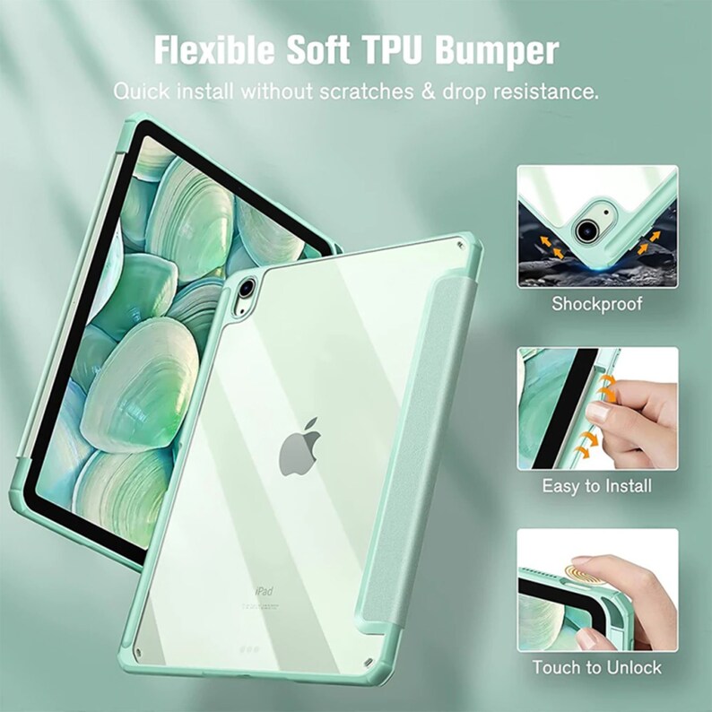 Ipad 8th Generation Case Soft TPU Case for Ipad 9th 8th 7th Etsy