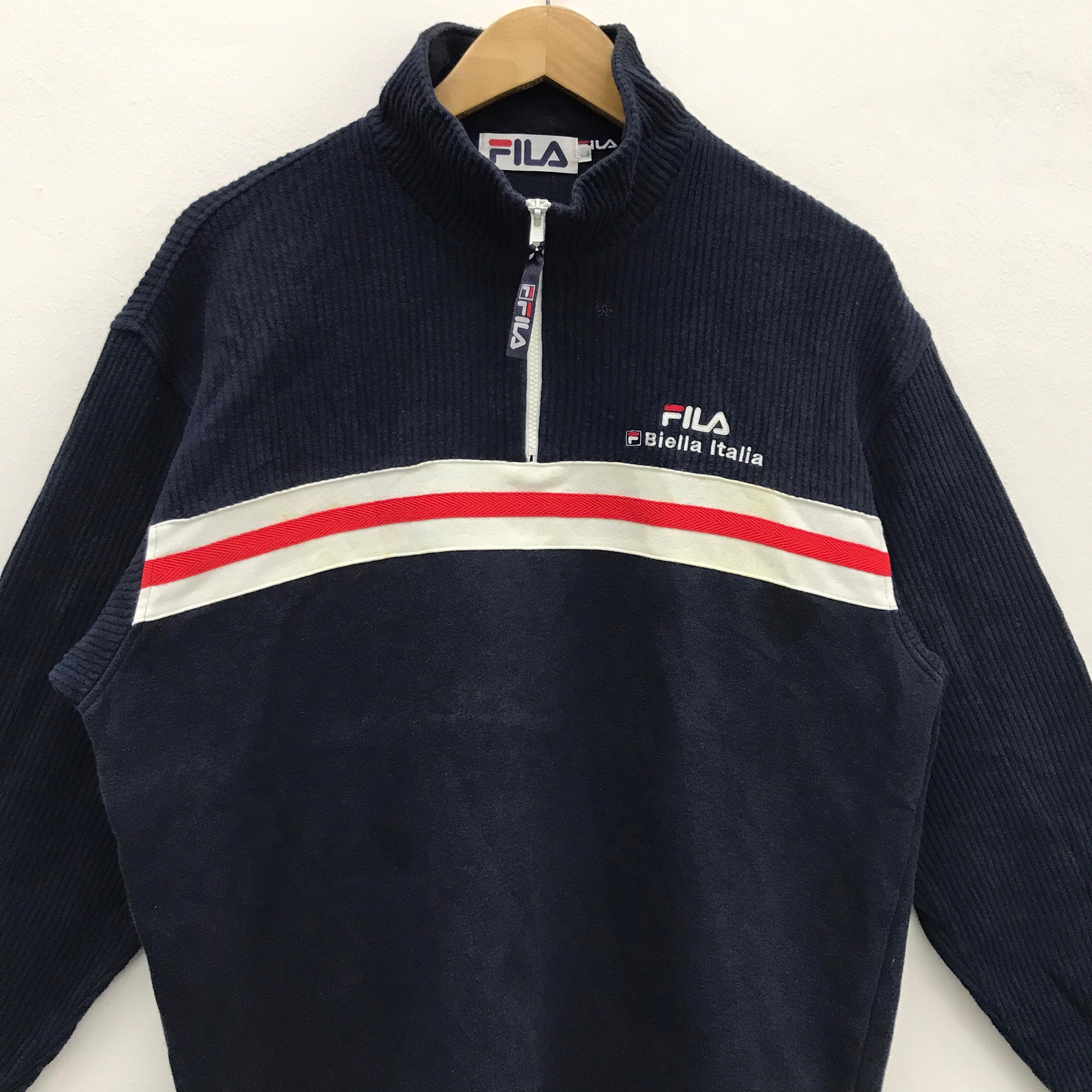 FILA Biella Italia Half Zip Sweatshirt 272 | Etsy