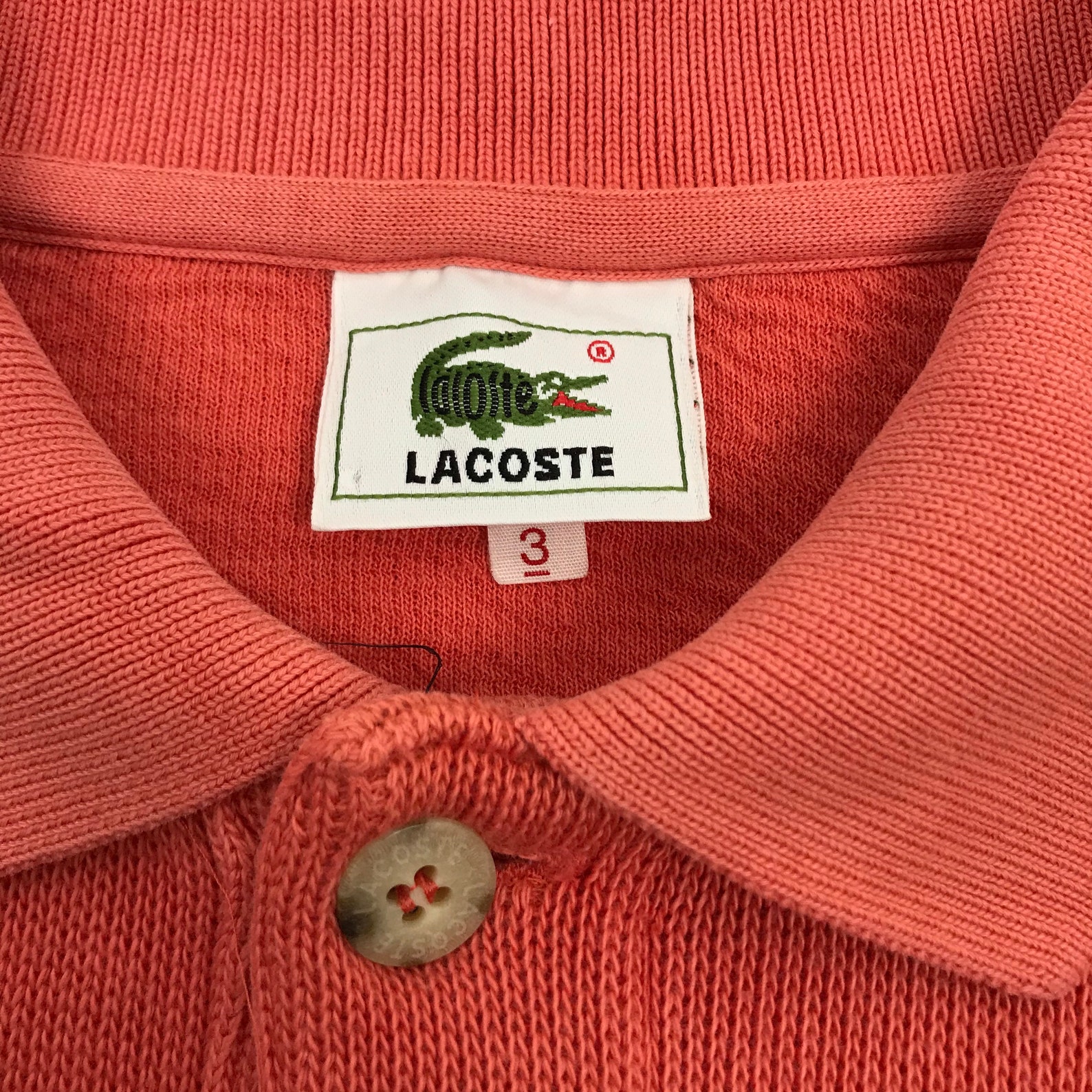 LACOSTE Collar Sweatshirt 093 | Etsy