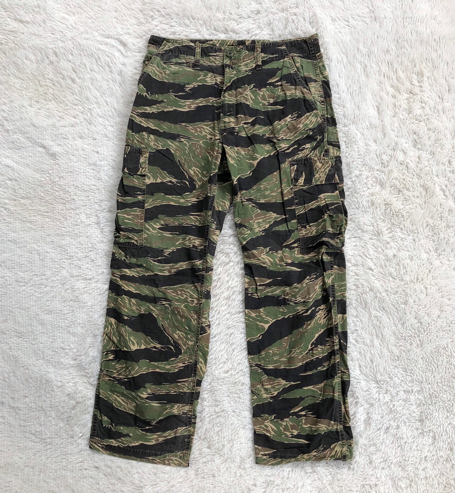 POST OVERALLS Tiger Stripe Camouflage Pants 660 | Etsy